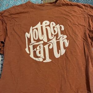 Brown 'Mother Earth' Graphic T-Shirt